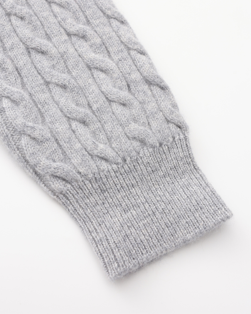 Cashmere Woven Half Zip