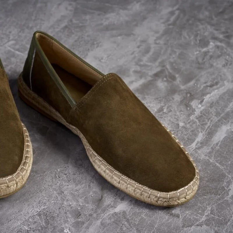 OLD MONEY Tressed Suede Loaffers