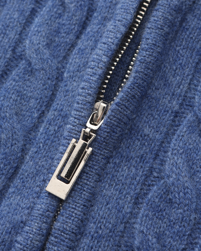Cashmere Woven Half Zip