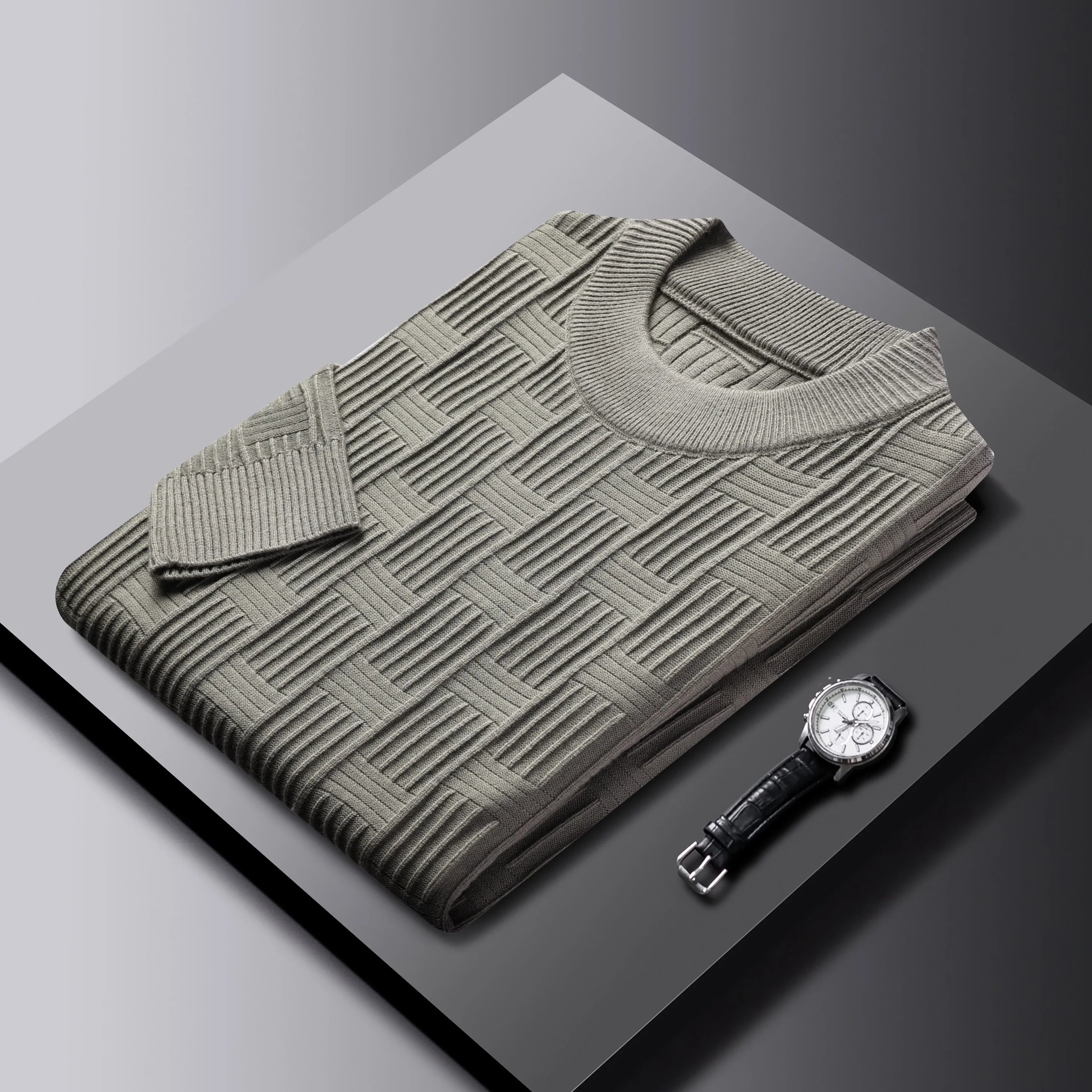 Knitted sweater men's